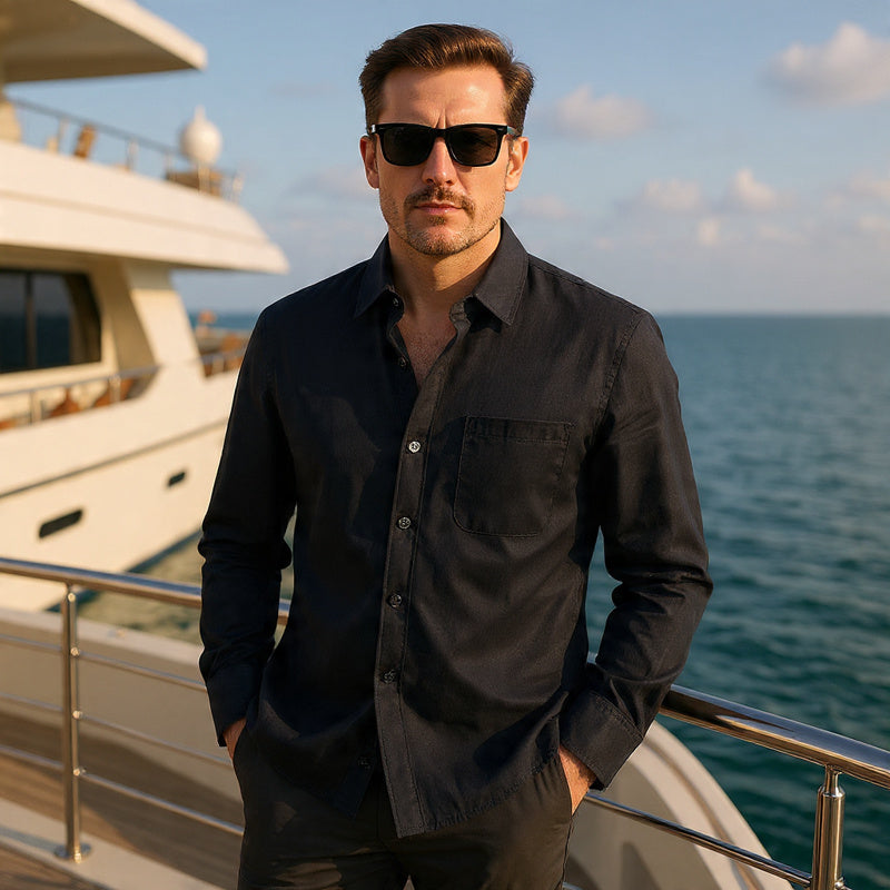 Men In Linen Shirts With Long Sleeves - Florivation