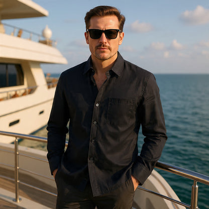 Men In Linen Shirts With Long Sleeves - Florivation