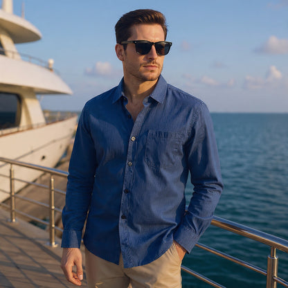 Men In Linen Shirts With Long Sleeves - Florivation
