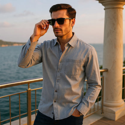 Men In Linen Shirts With Long Sleeves - Florivation