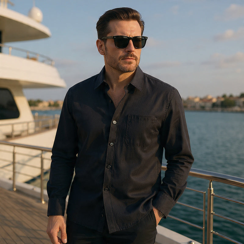 Men In Linen Shirts With Long Sleeves - Florivation