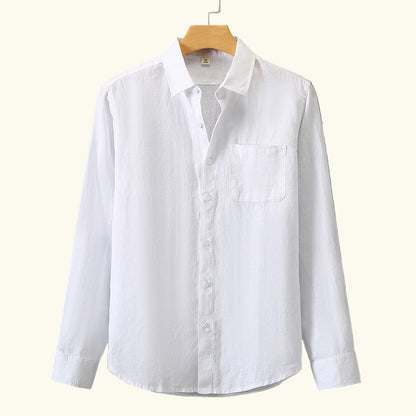 Men In Linen Shirts With Long Sleeves - Florivation